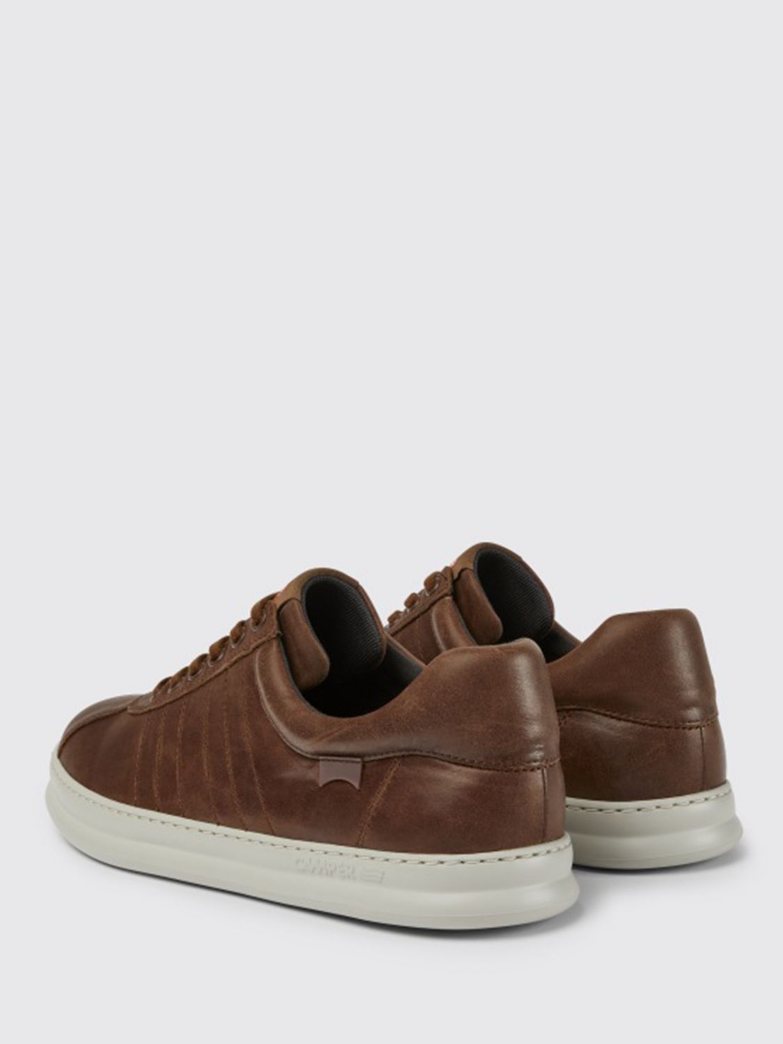 Camper Outlet: sneakers in full-grain calfskin - Brown | Camper trainers RUNNER online on GIGLIO.COM