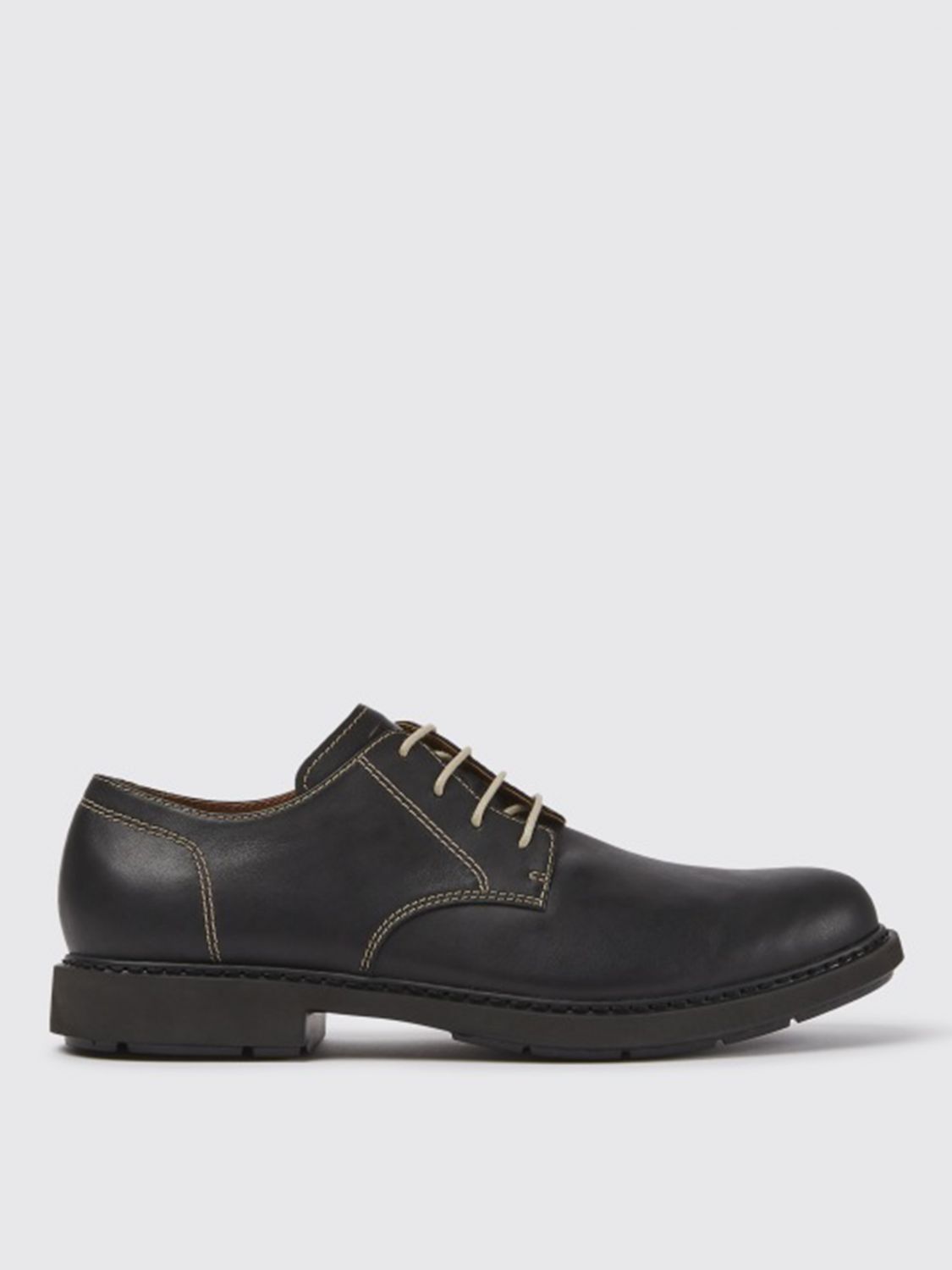 CAMPER: Twins lace-up shoe in calfskin - Black | Camper brogue shoes ...