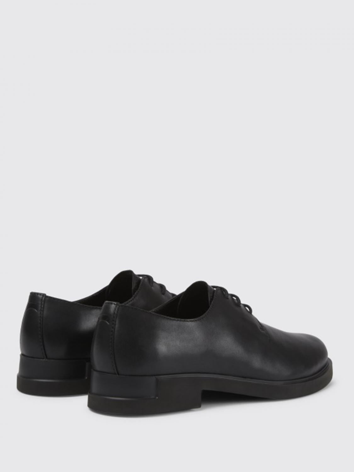 camper black leather shoes