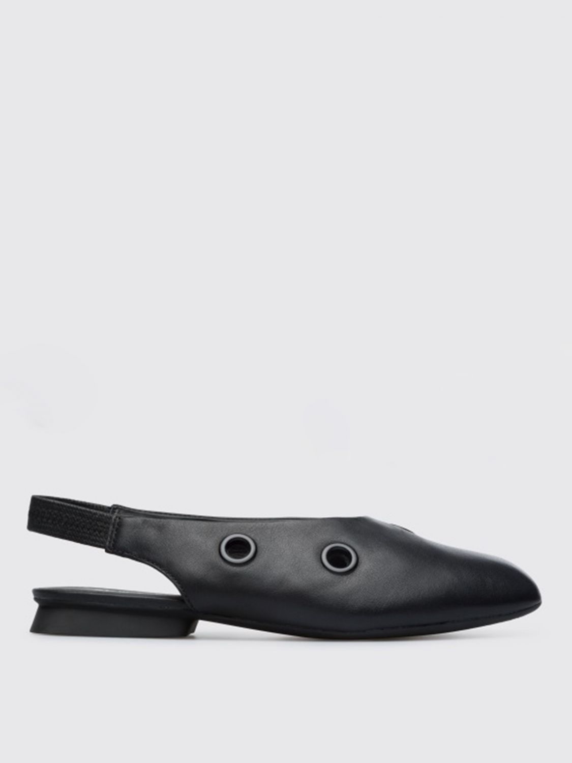 CAMPER: Twins slingbacks in calfskin - Black | Camper flat shoes ...