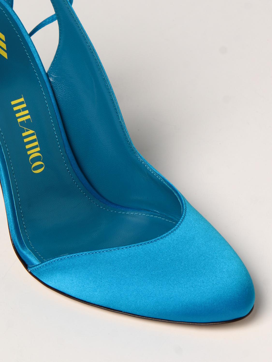 THE ATTICO: Zapatos de salón mujer - Turquesa | Zapatos De Salón The Attico  221WS421V015 GIGLIO.COM