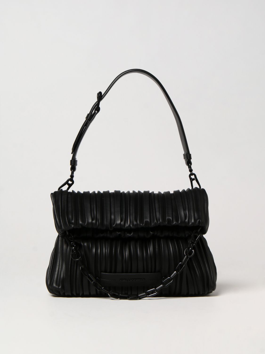 KARL LAGERFELD: Foldable K / Kushion bag - Black | Karl Lagerfeld ...