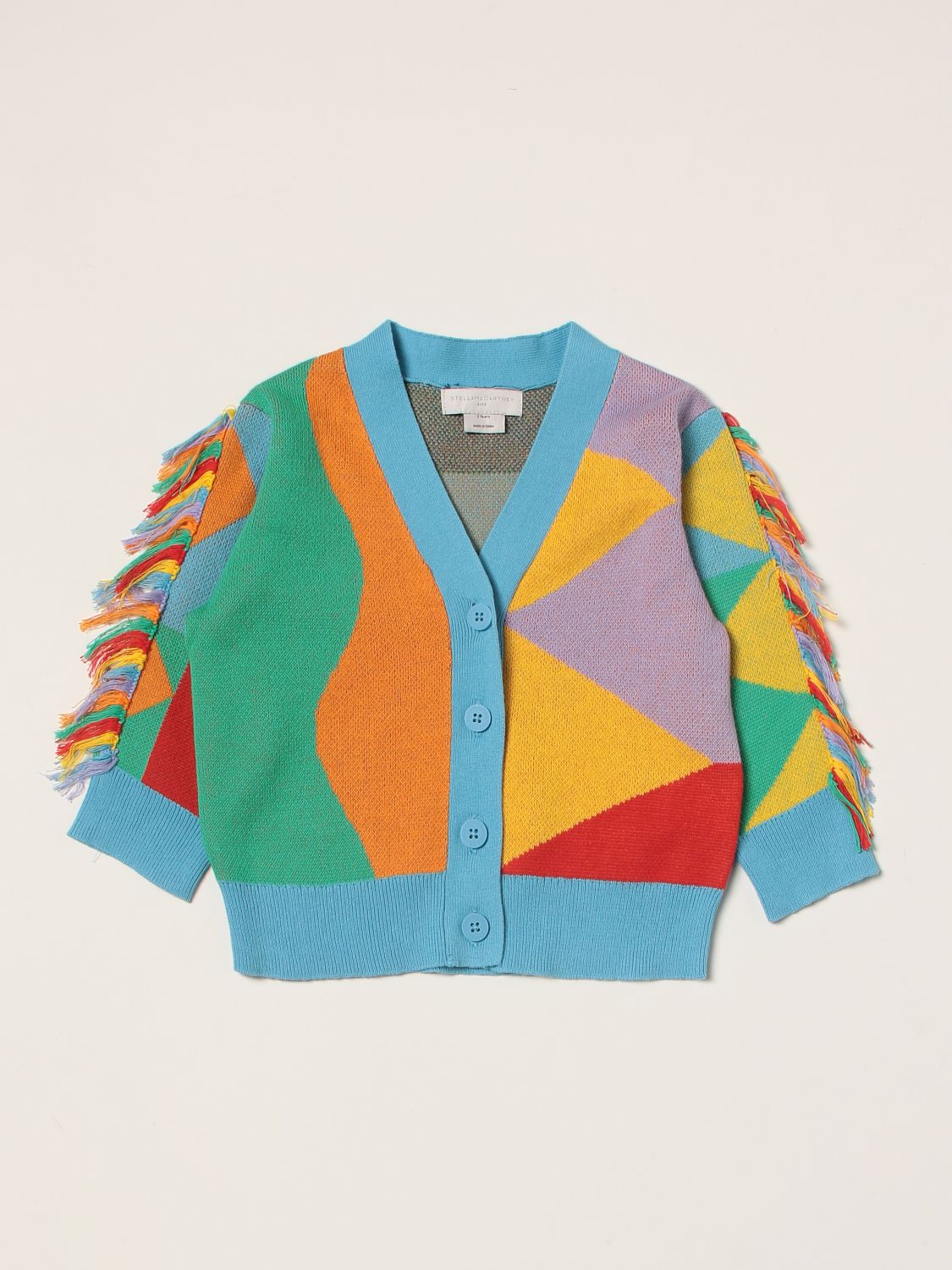 Jumper Stella Mccartney: Stella McCartney cardigan in colour-block cotton multicolor 1