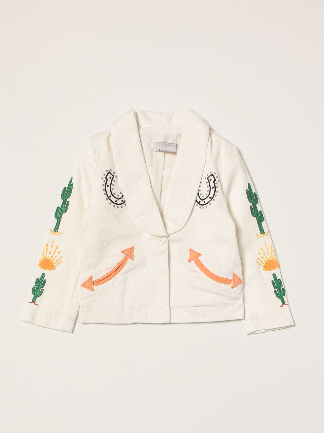 Blazer Stella Mccartney: Stella McCartney single-breasted jacket white 1