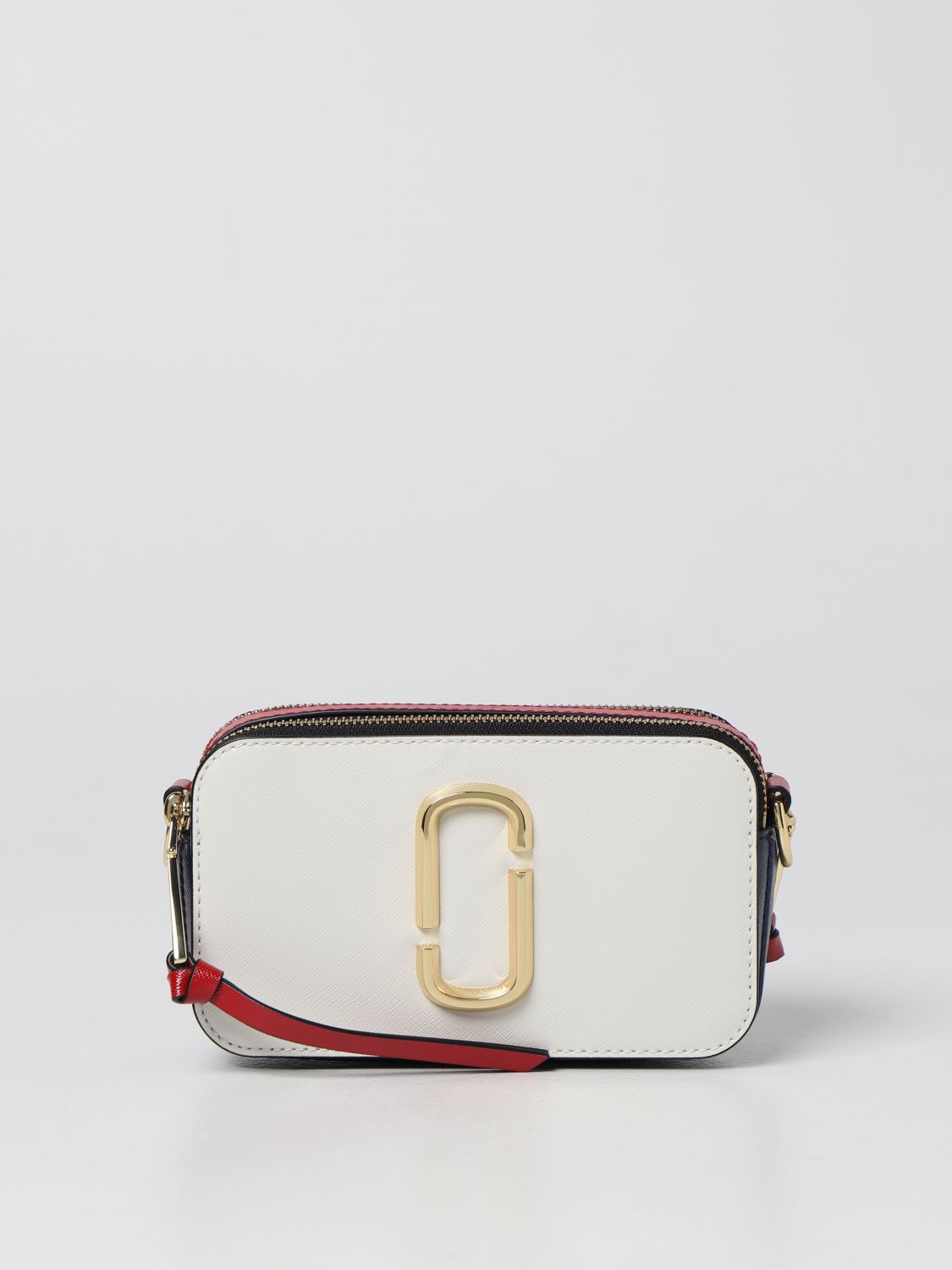 Marc Jacobs The Snapshot Saffiano Leather Bag In Grey | ModeSens