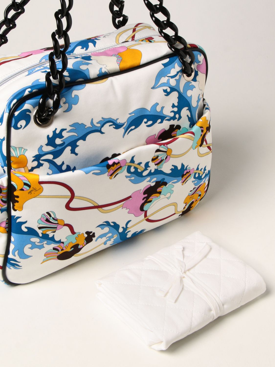 Bag Emilio Pucci: Emilio Pucci cotton blend diaper bag with print multicolor 3