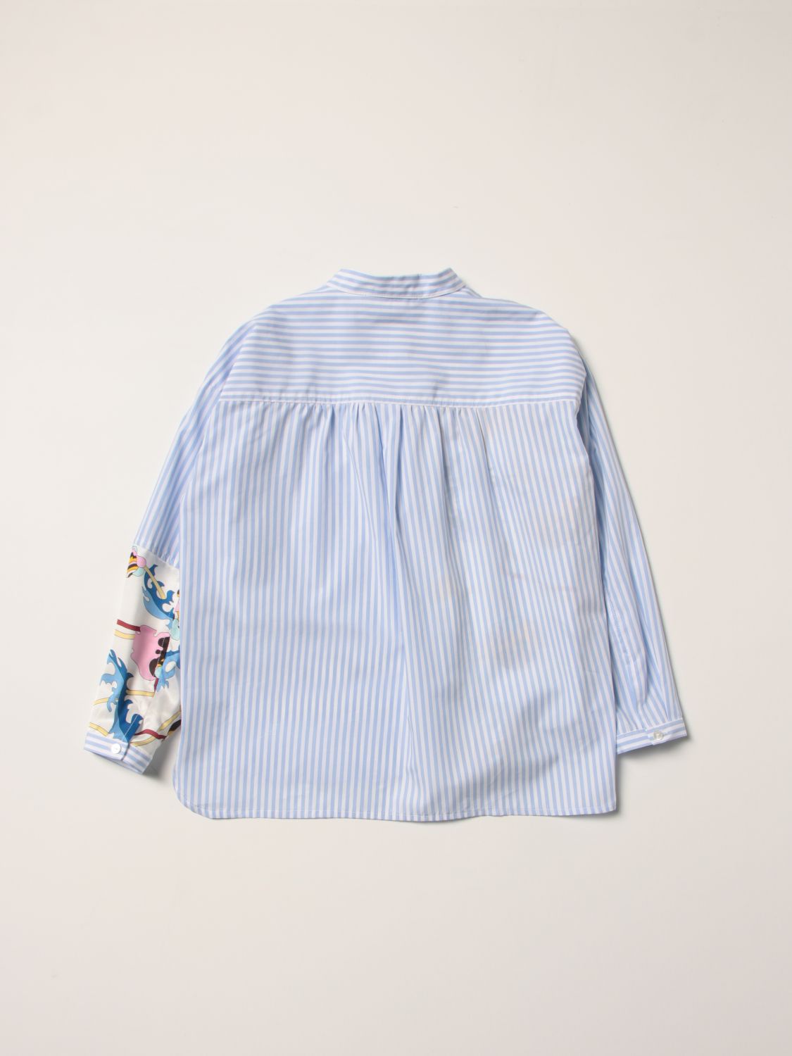 Shirt Emilio Pucci: Emilio Pucci stretch cotton shirt sky blue 2