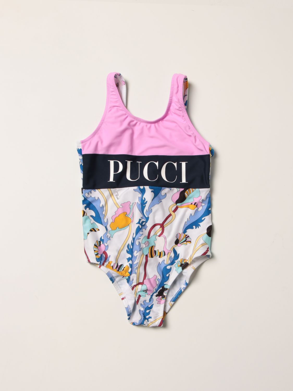 Swimsuit Emilio Pucci: Emilio Pucci one-piece swimsuit in stretch nylon white 1