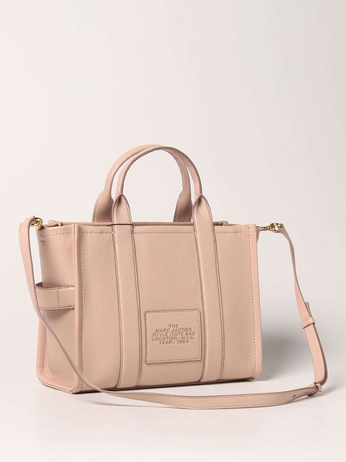 MARC JACOBS The Tote Bag hammered leather bag Pink Marc Jacobs