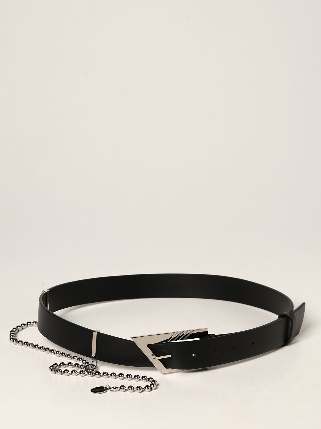 Belt The Attico: The Attico leather belt black 1
