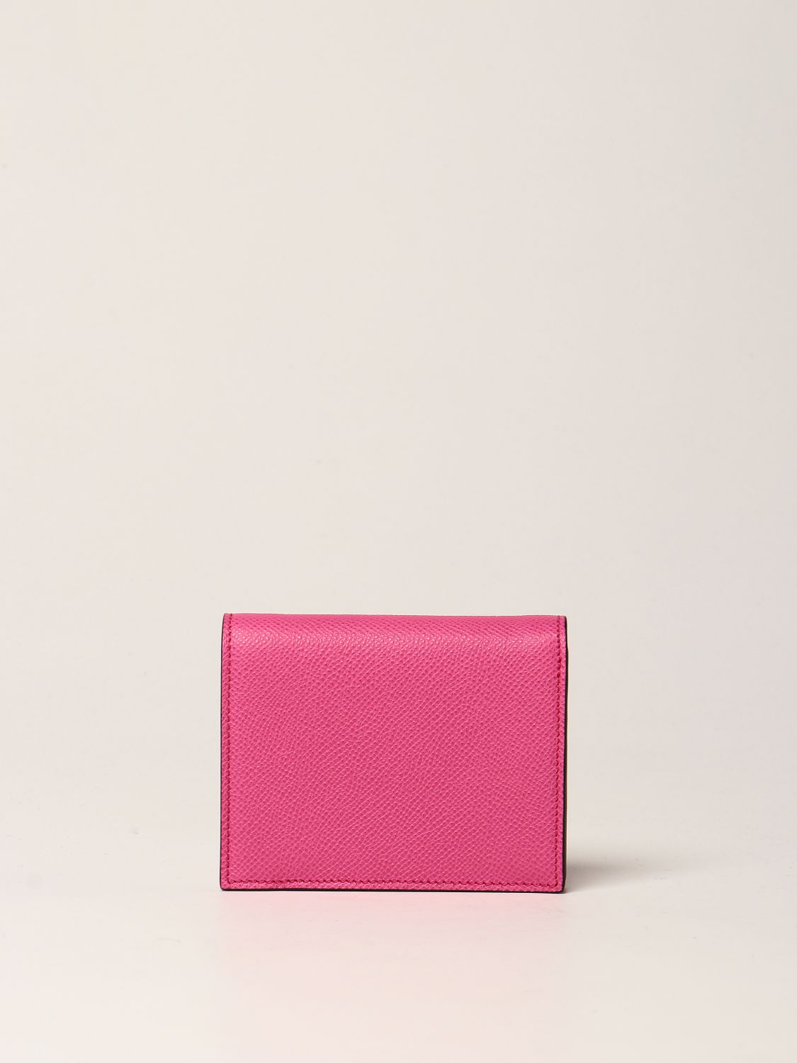 Wallet Salvatore Ferragamo: Salvatore Ferragamo Gancini grained leather wallet pink 3