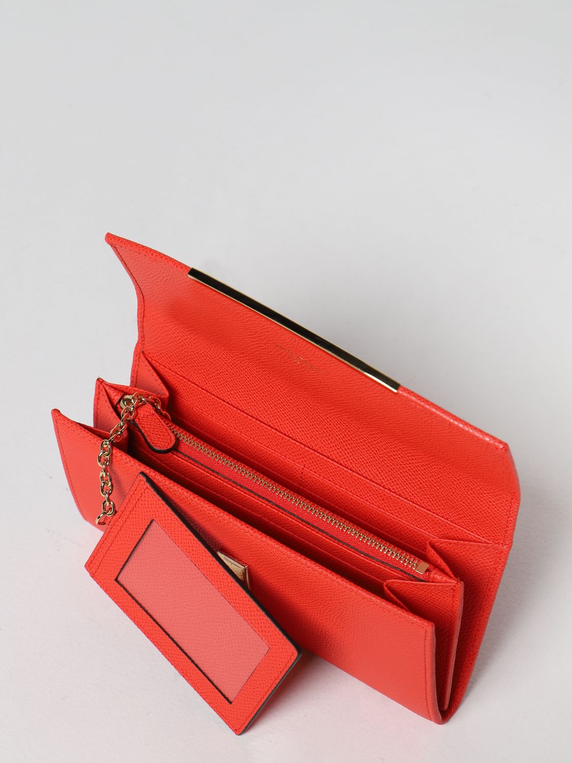 Wallet Salvatore Ferragamo: Salvatore Ferragamo Gancini leather wallet red 2