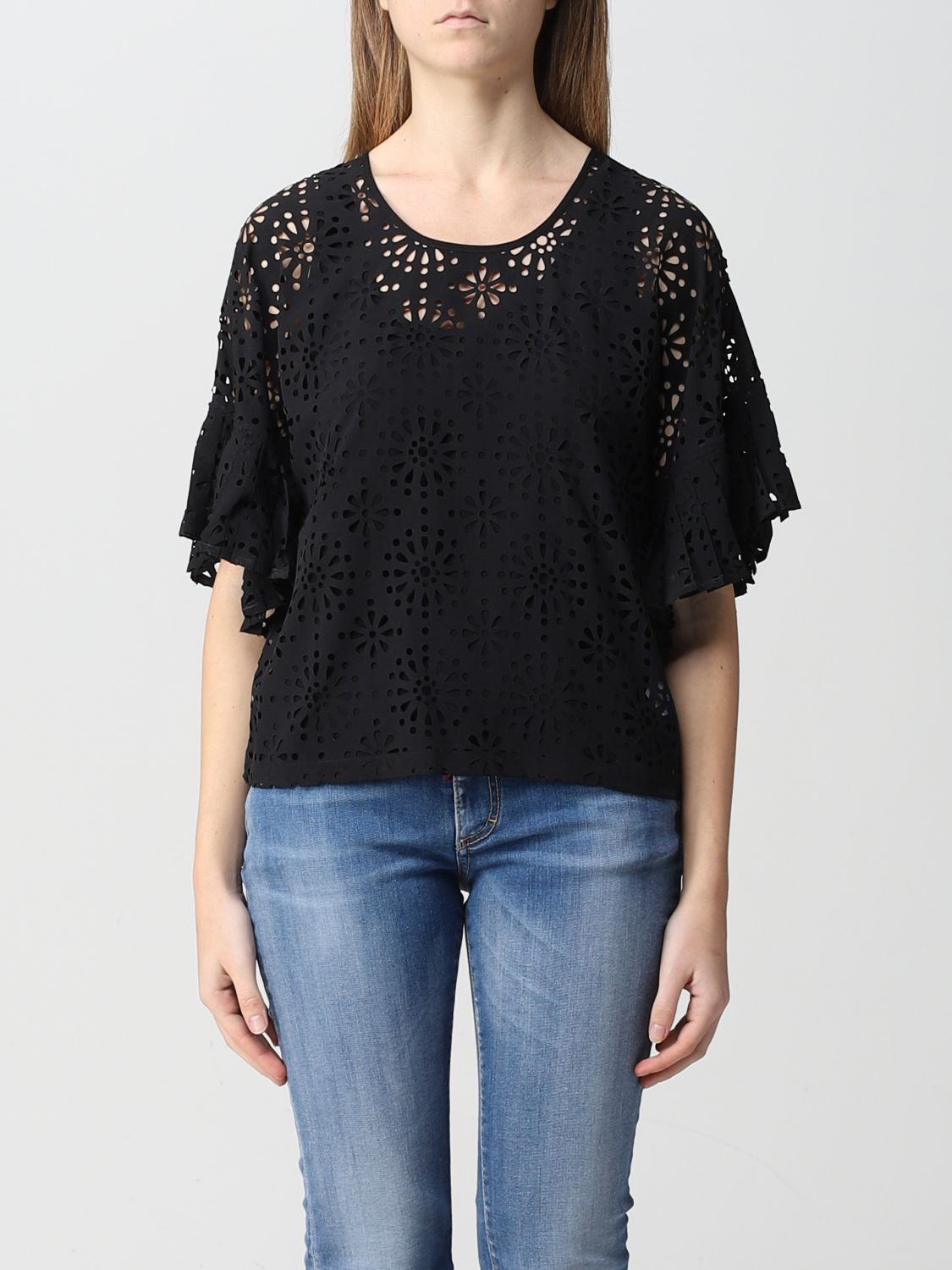 see by chloe black top