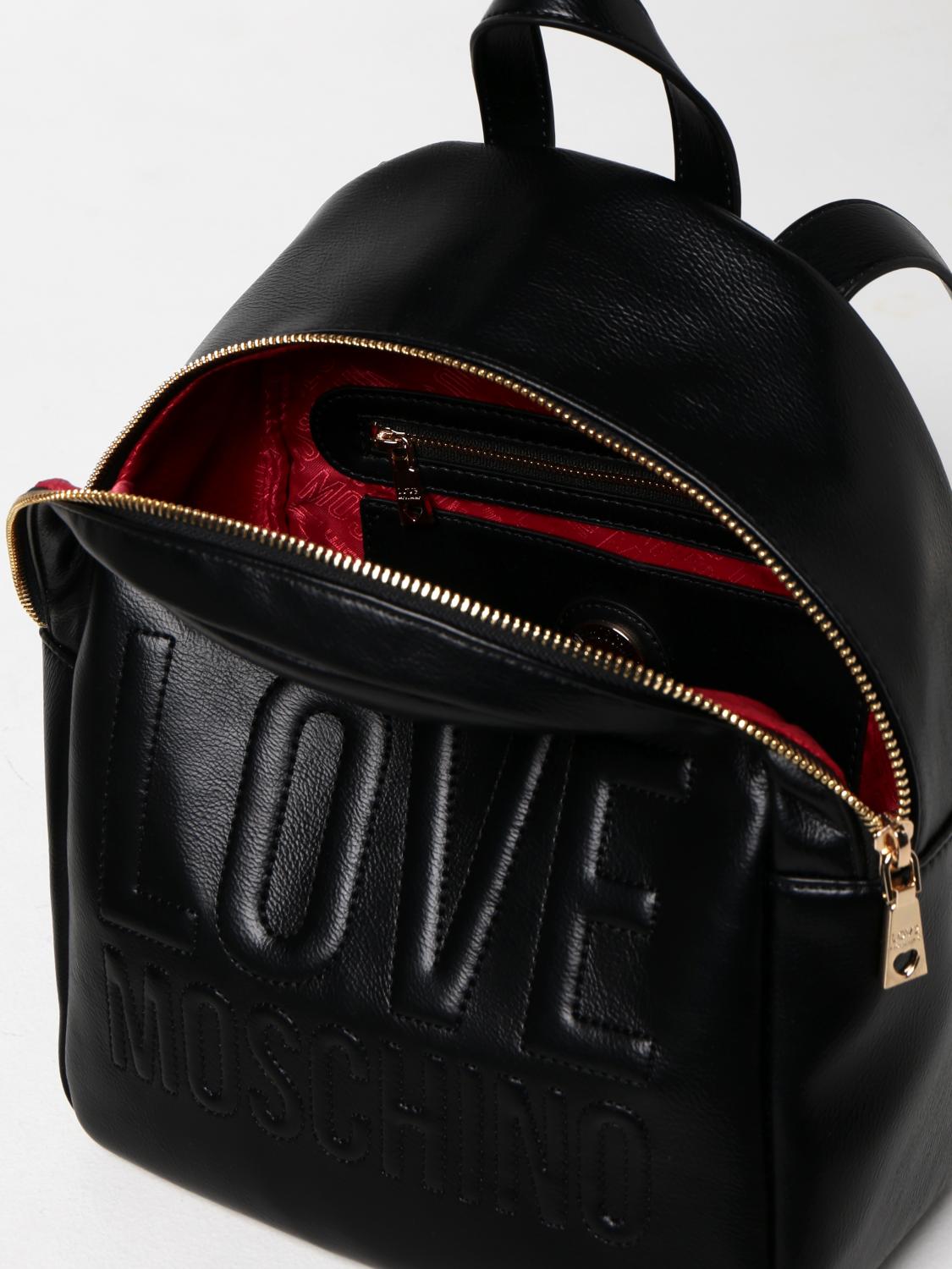 LOVE MOSCHINO rucksack in synthetic leather Black Love Moschino backpack JC4058PP1ELL0