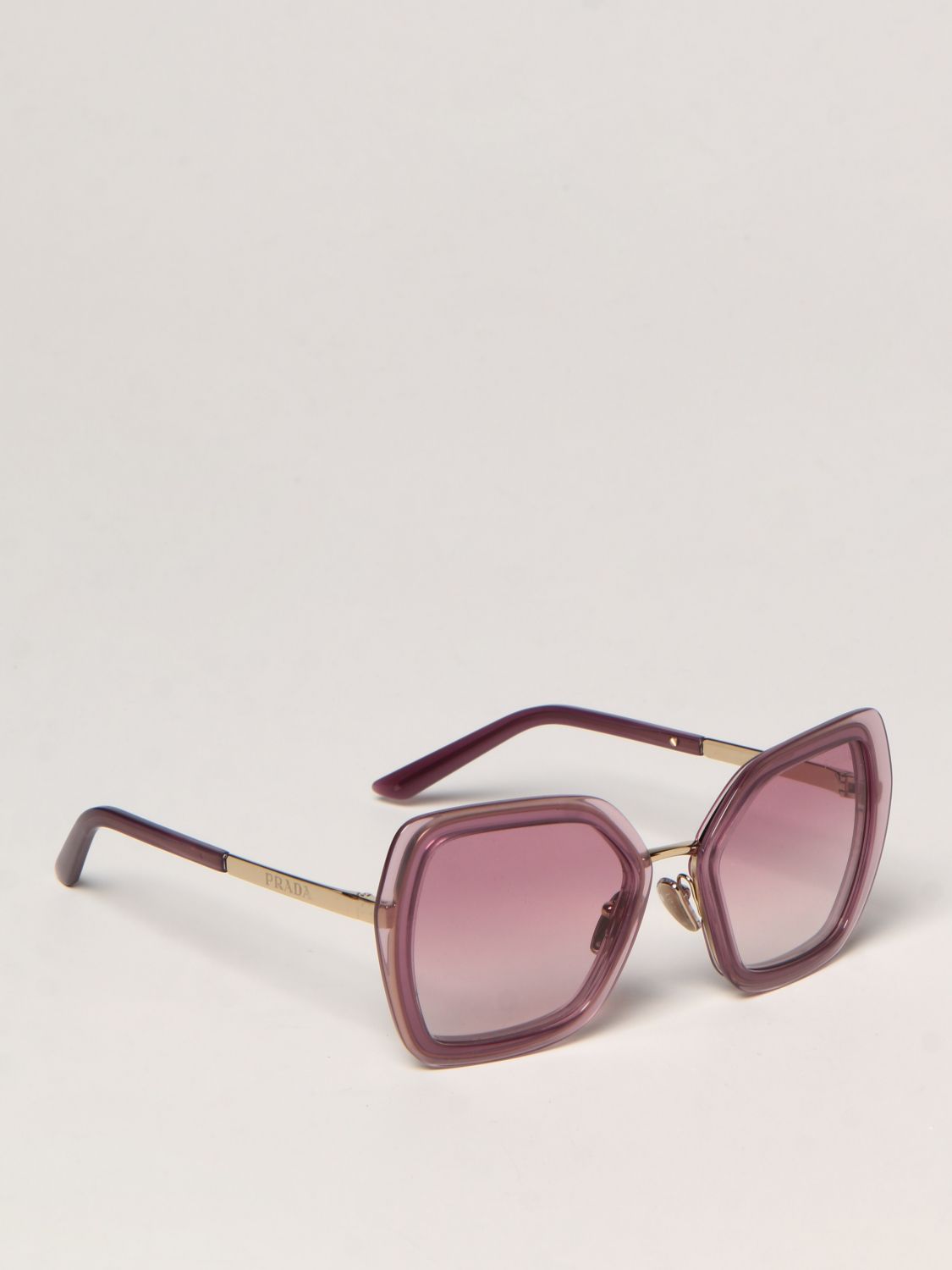 Солнцезащитные очки Prada: Солнцезащитные очки Женское Prada розовый 1