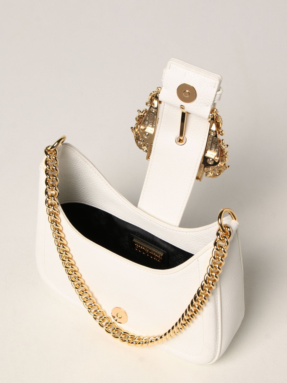 VERSACE JEANS COUTURE: bag in synthetic leather - White | Versace Jeans ...