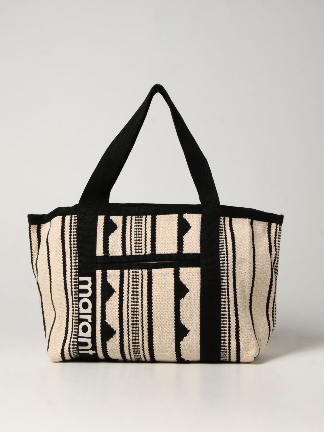 MARANT: Darwen tote bag in cotton - | Isabel tote bags PP043022P026M online on GIGLIO.COM