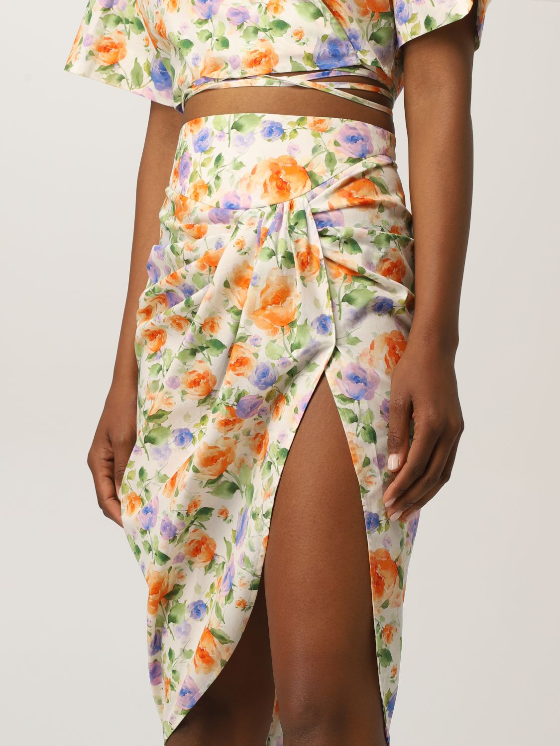 Skirt Giuseppe Di Morabito: Giuseppe Di Morabito skirt with floral print multicolor 4