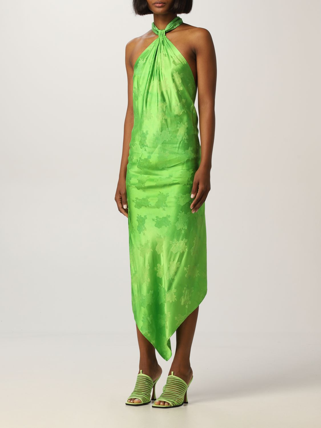 Dress Giuseppe Di Morabito: Giuseppe Di Morabito dress in jacquard viscose green 3