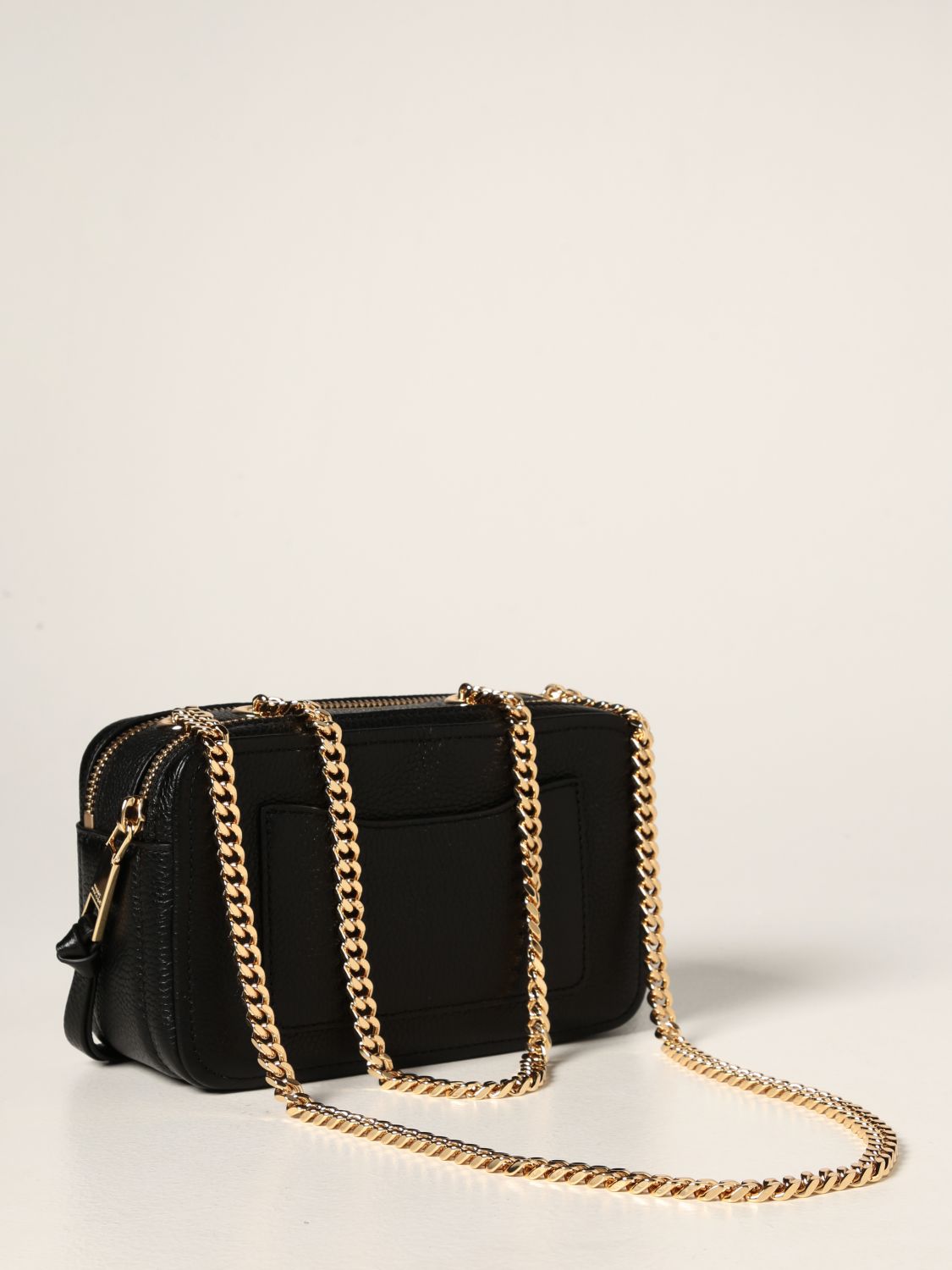 Marc Jacobs Chain-Link Saffiano Leather Crossbody Bag - Black Crossbody Bags,  Handbags - MAR177888