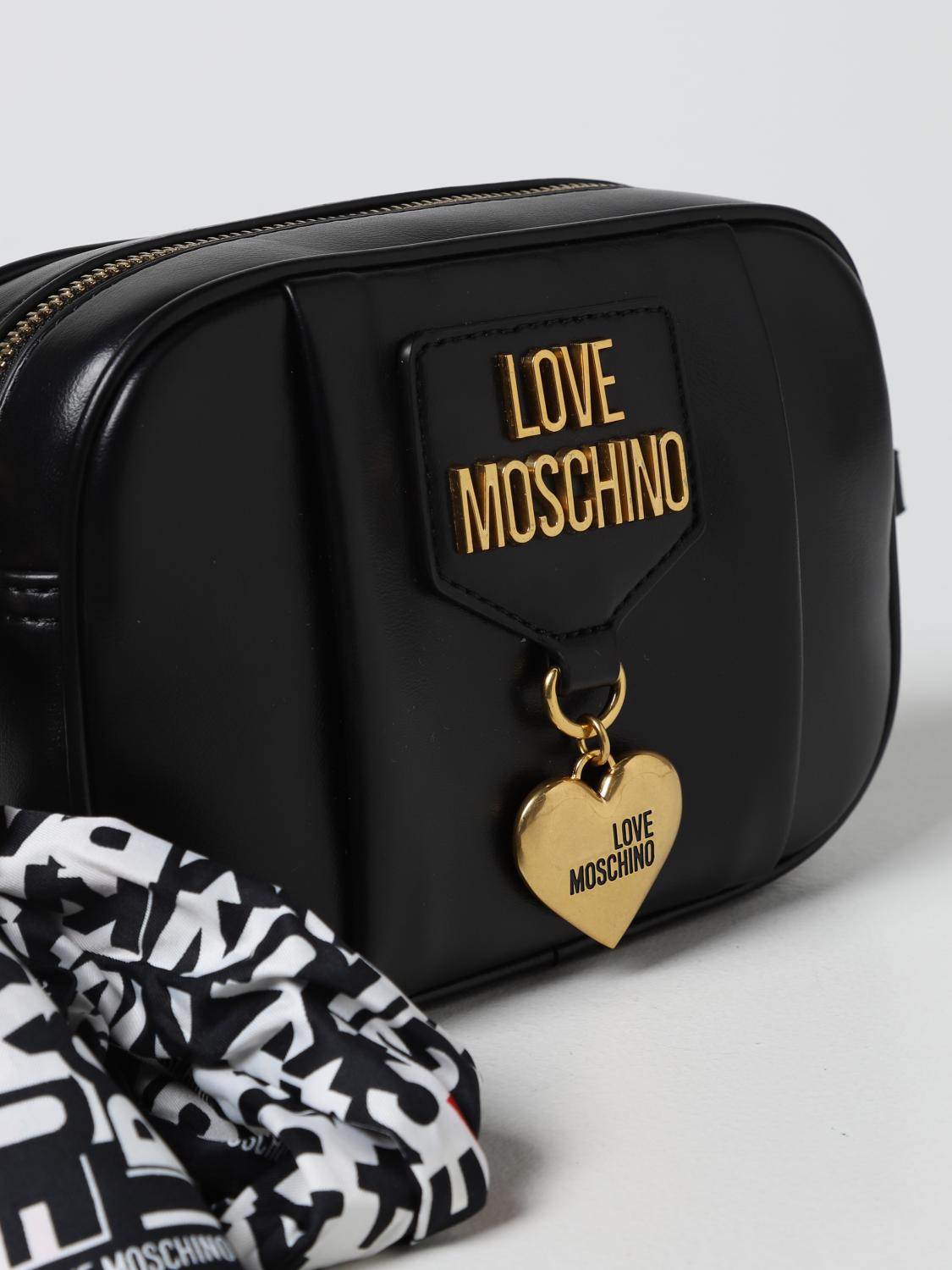 LOVE MOSCHINO bag in synthetic leather with logo Black Love