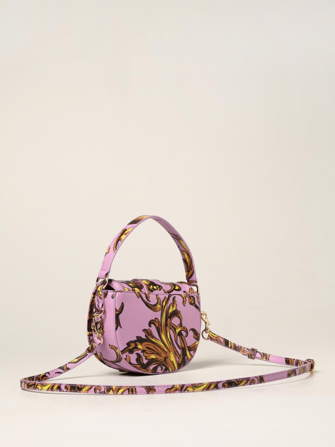 VERSACE JEANS COUTURE bag with Regalia Baroque print Gold Versace Jeans Couture mini bag