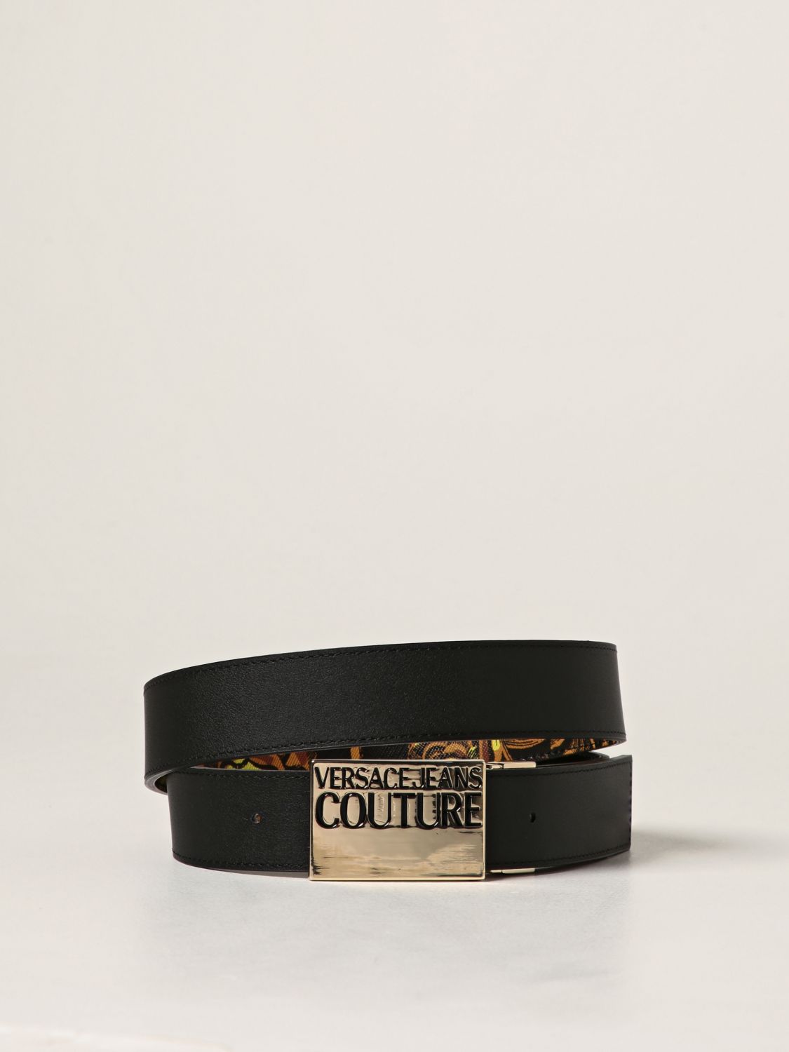 Belt Versace Jeans Couture: Versace Jeans Couture reversible leather belt black 2
