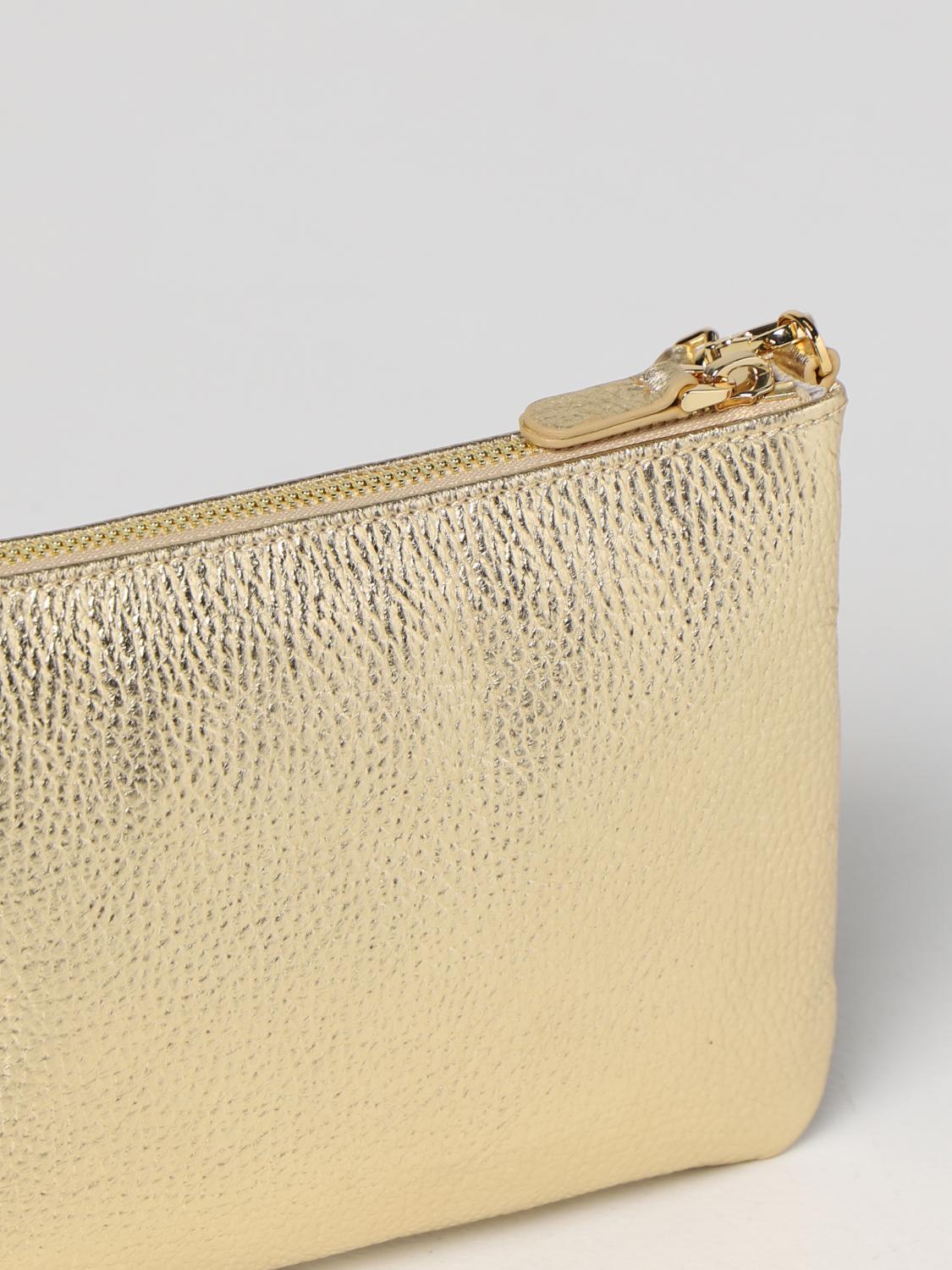 COCCINELLE: Borsa a tracolla in pelle martellata - Oro | Borsa Mini  Coccinelle E5LV355F507 GIGLIO.COM