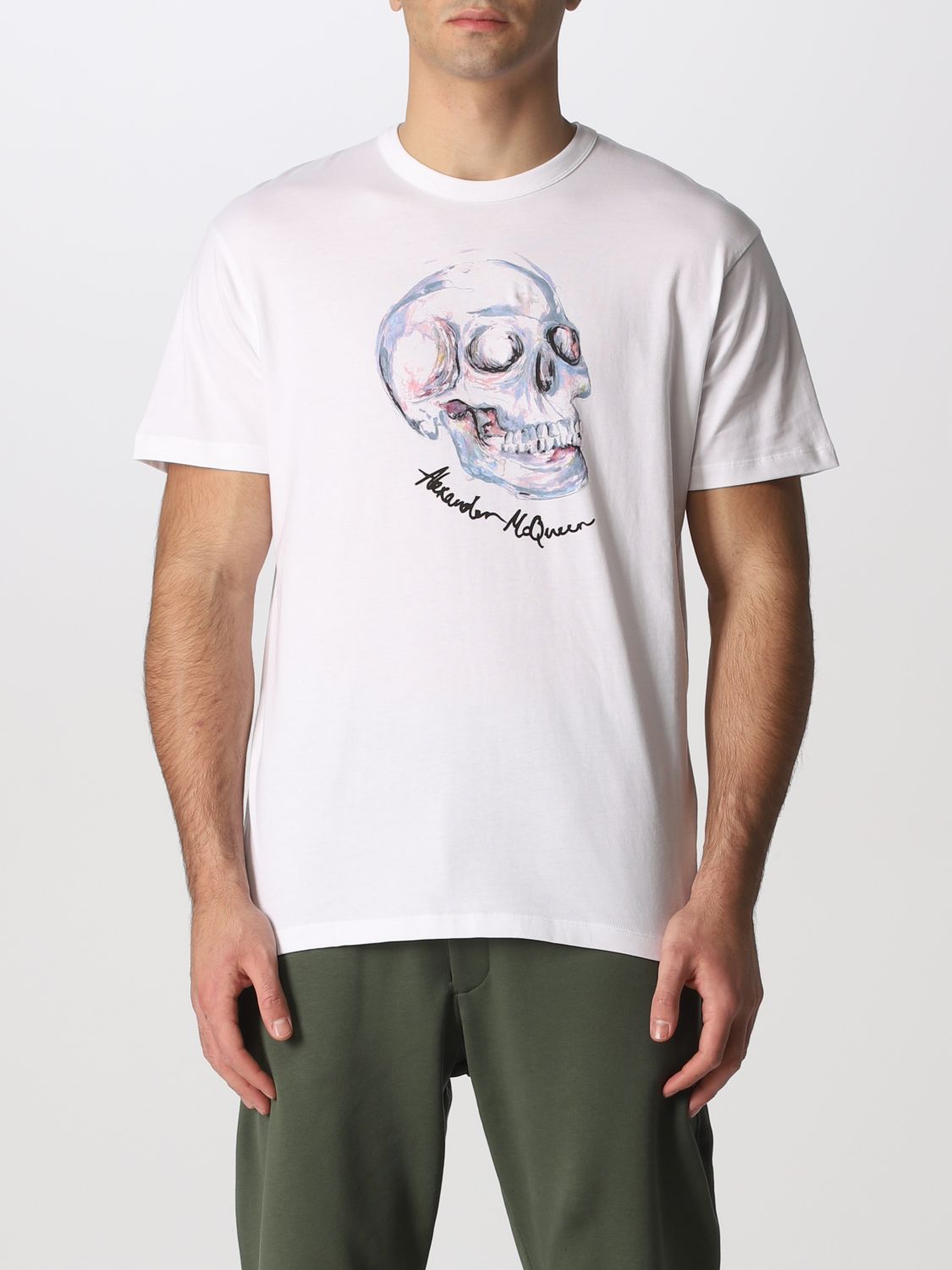 Alexander McQueen t-shirt with skull