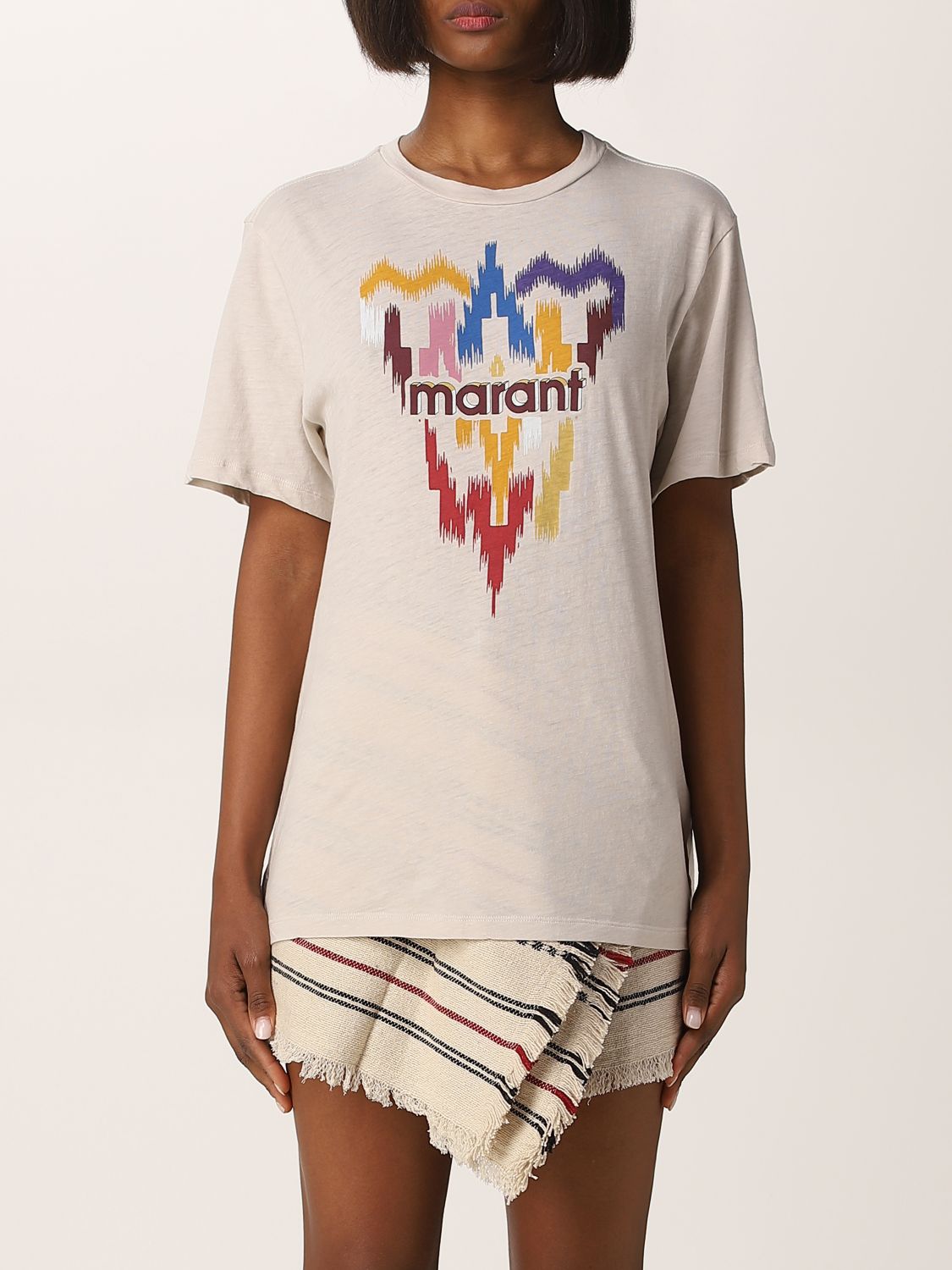 Isabel Marant Etoile cotton t-shirt with logo