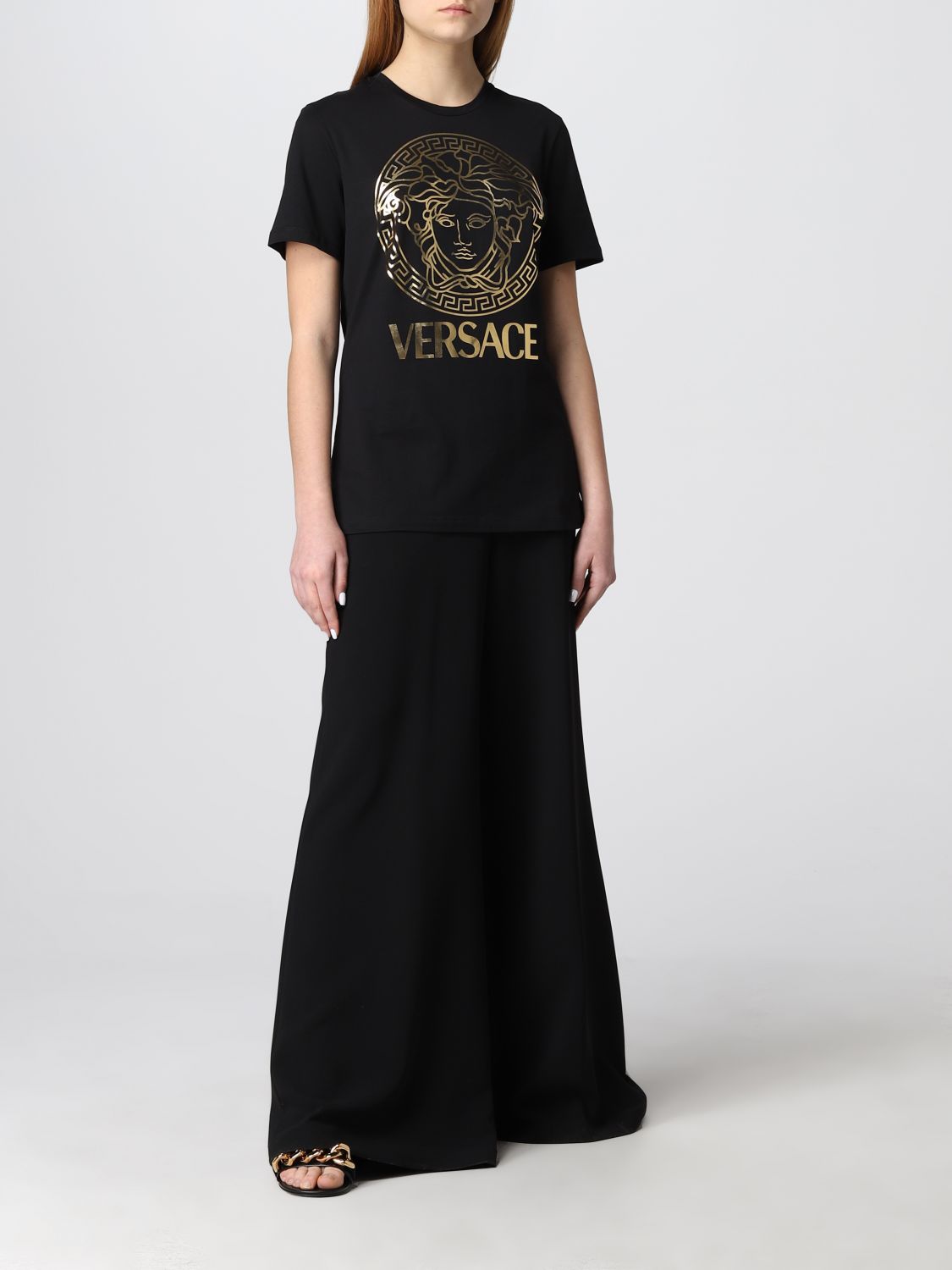 Versace T-shirt - Medusa - Black/White » Quick Shipping