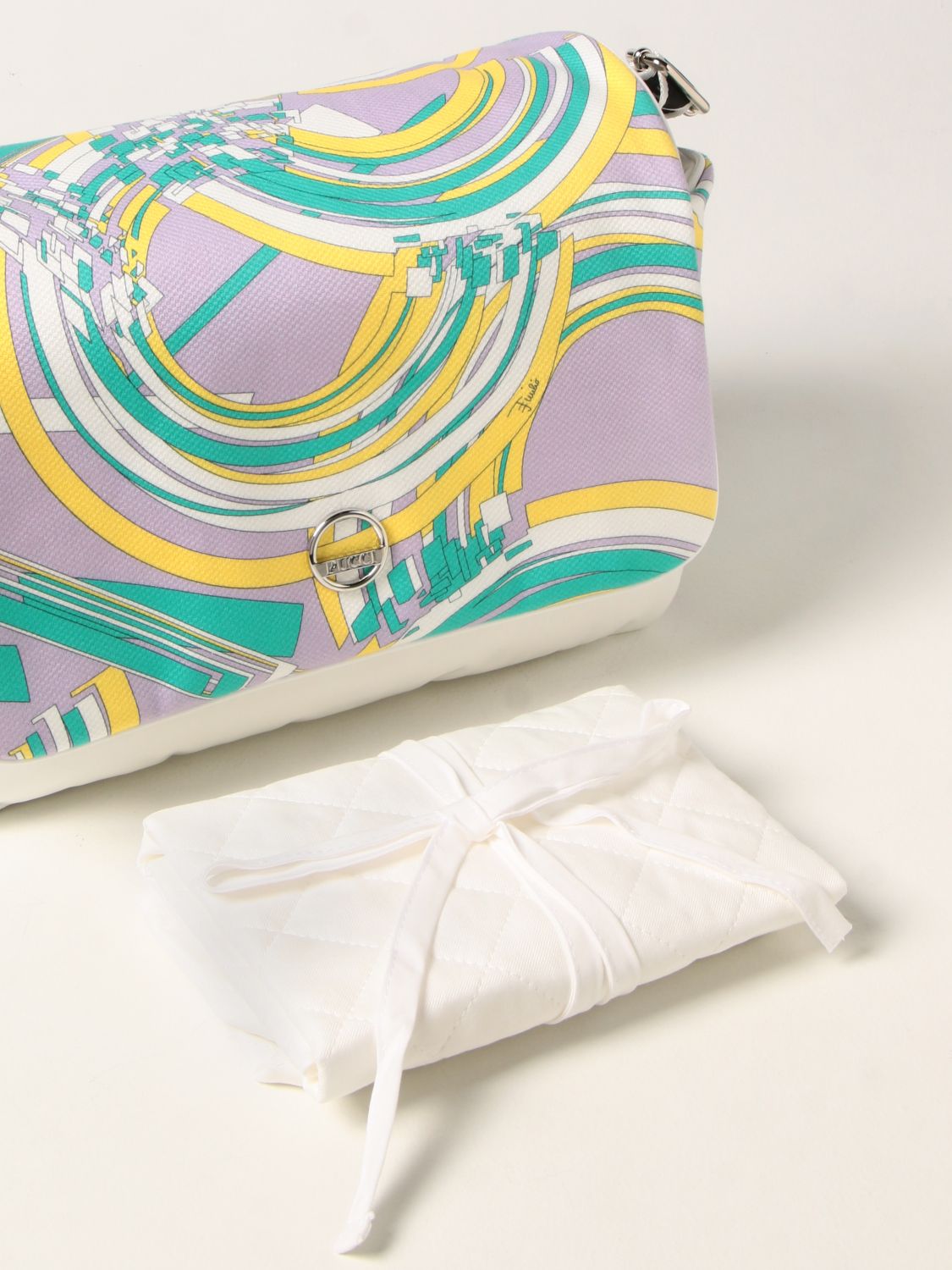 Bag Emilio Pucci: Emilio Pucci cotton blend diaper bag with print violet 3