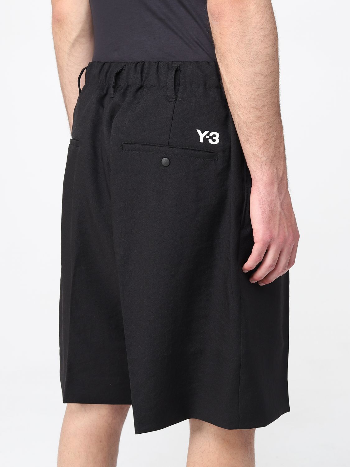 短裤 Y-3: Y-3短裤男士 黑色 3