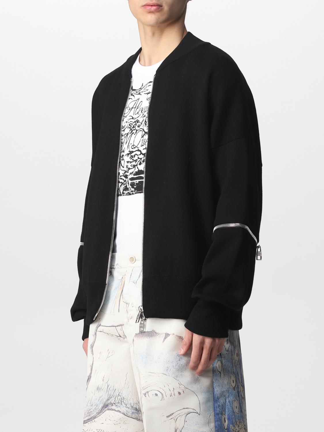 ALEXANDER MCQUEEN: Chaqueta hombre - Negro | Chaqueta Alexander Mcqueen  689425Q1XDL GIGLIO.COM
