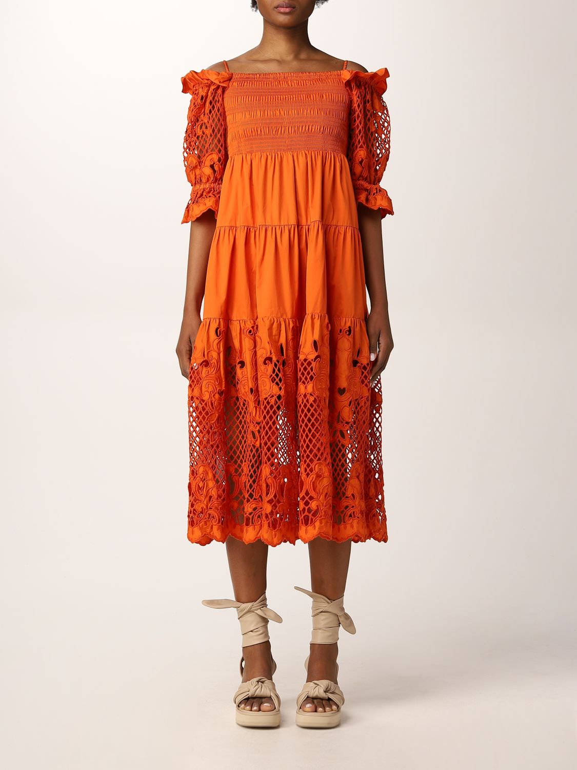 Self Portrait Orange Dress | Dresses Images 2022