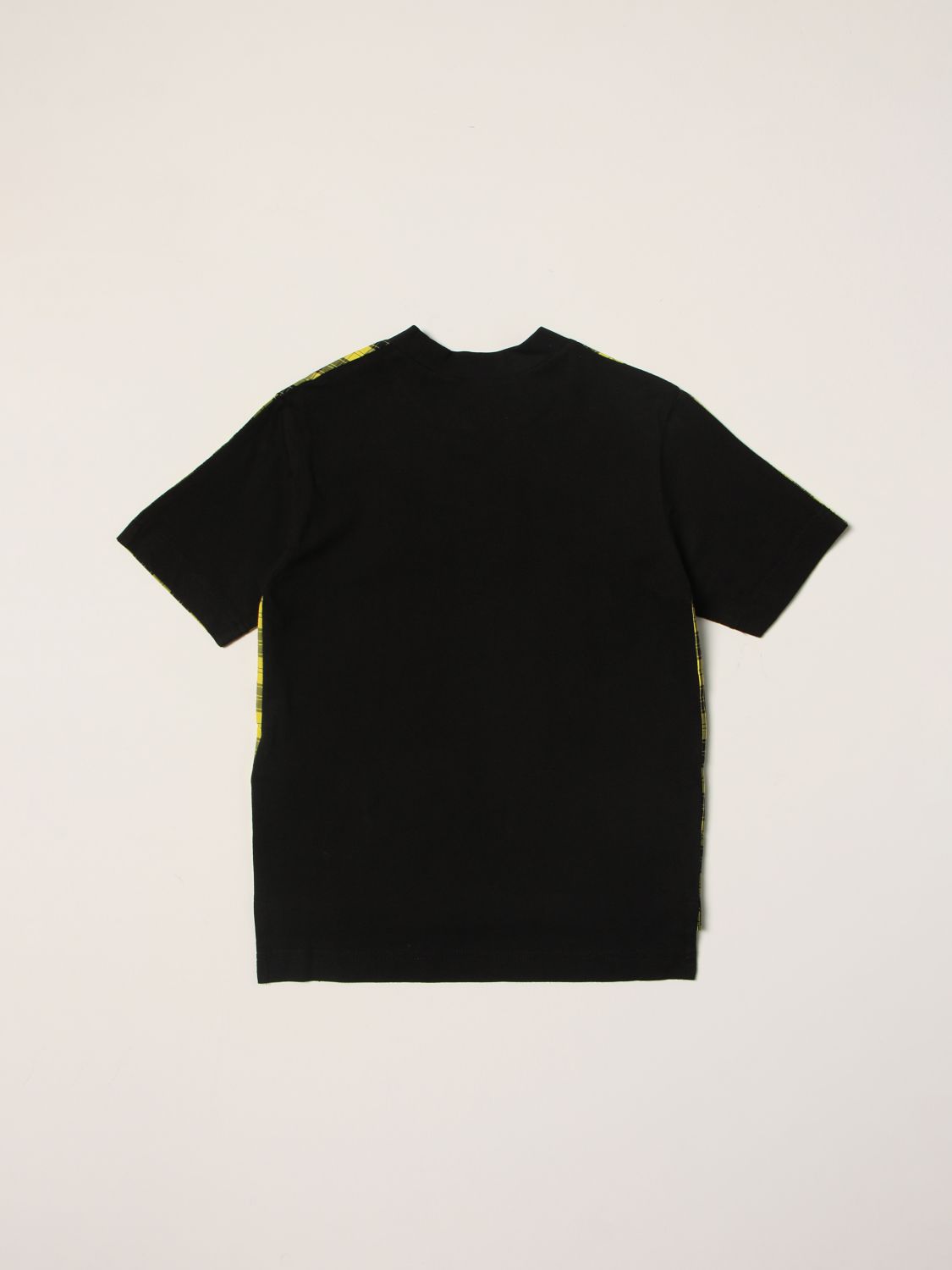 T-shirt N° 21: N ° 21 checked T-shirt with logo print black 2