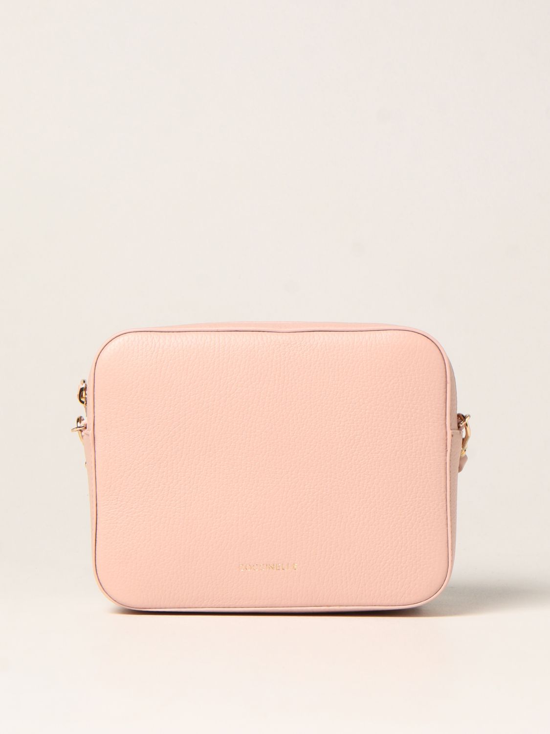 COCCINELLE: Tebe bag in grained leather - Pink | Coccinelle crossbody ...