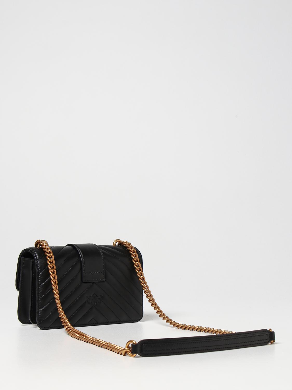 PINKO Love Mini Icon bag in quilted nappa Crossbody Bags Pinko Women