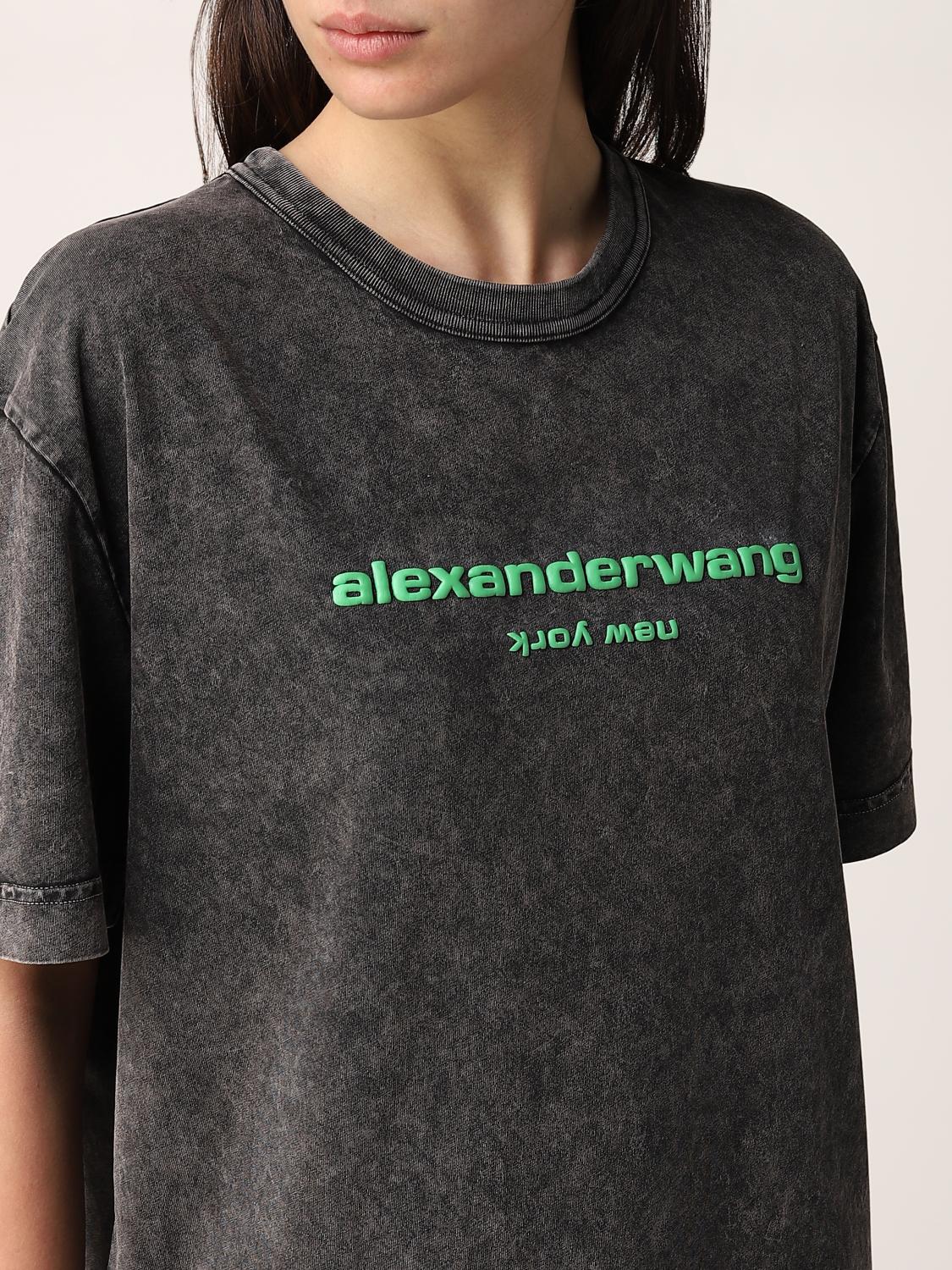 シルバー/レッド 新品 アレキサンダーワン Tシャツ alexanderwang