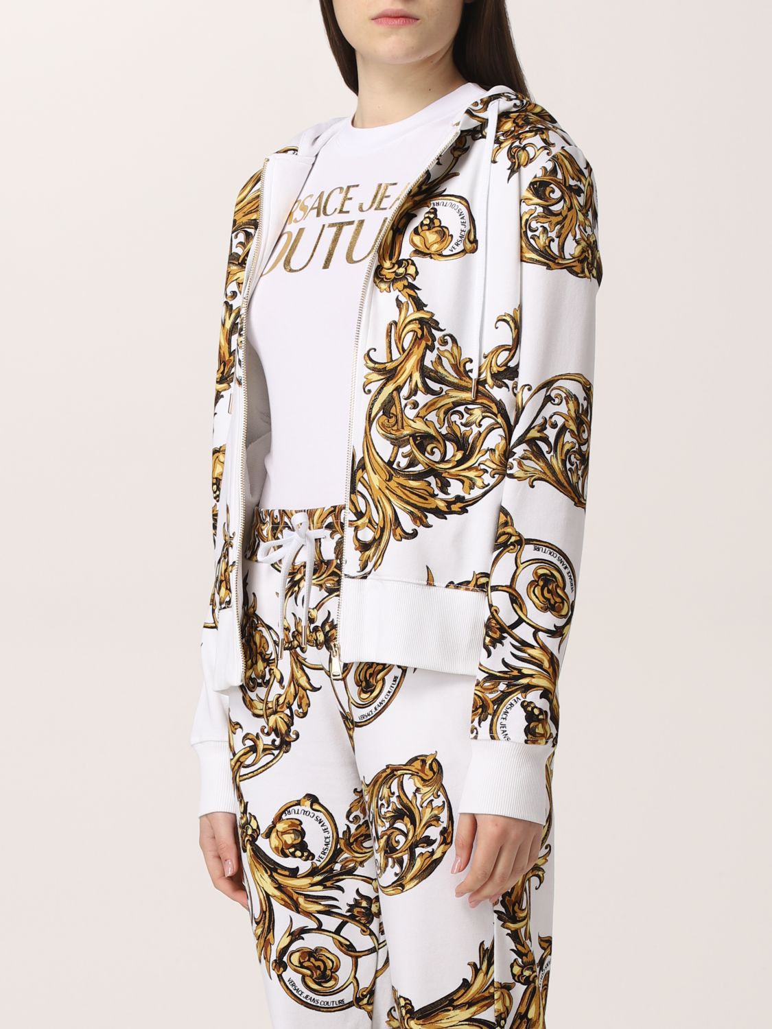 Versace Jeans Couture FELPA PRINT ROSES - Ikdienas džemperis