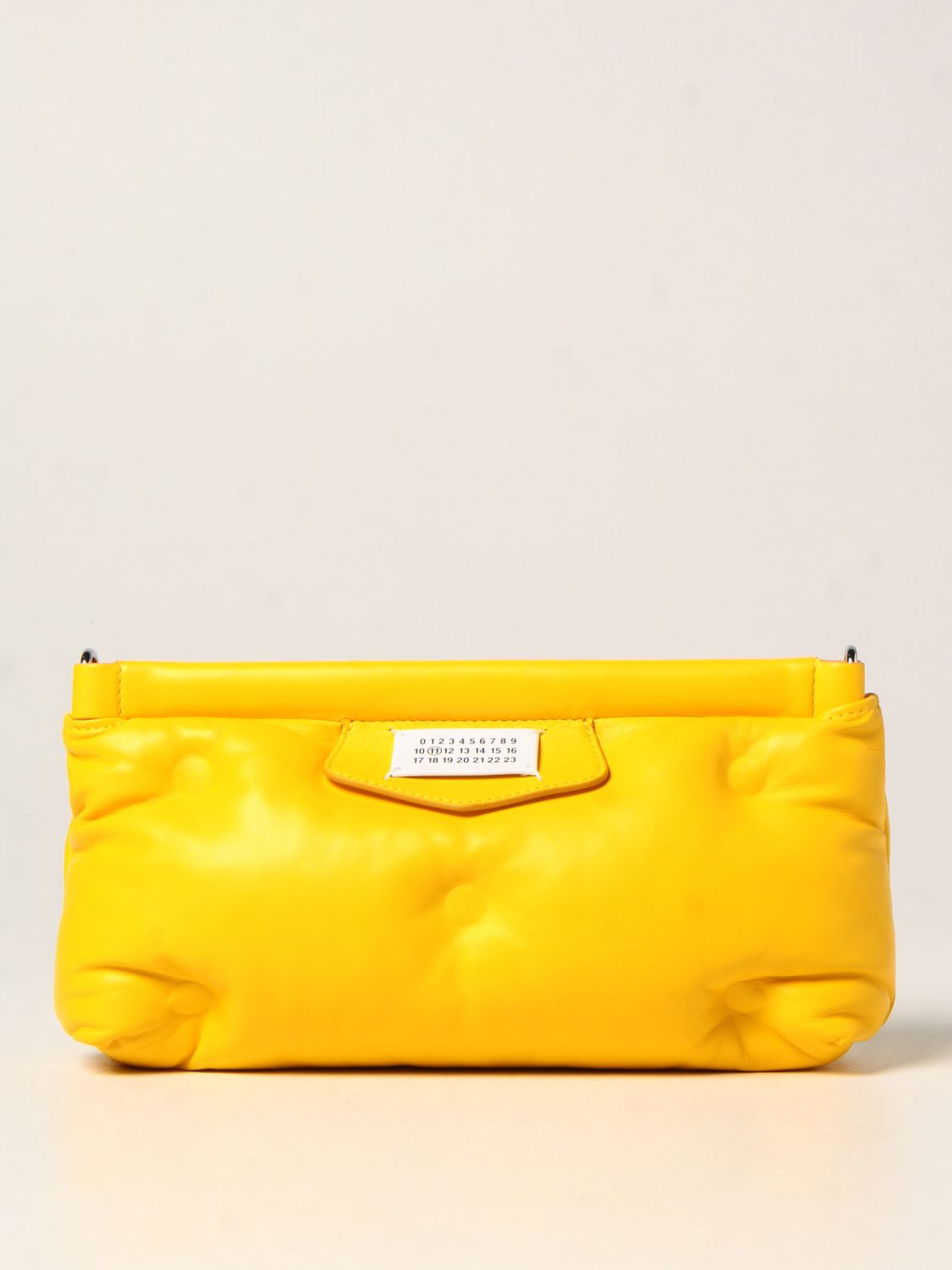 MAISON MARGIELA: Glam Slam padded leather bag - Yellow | Maison