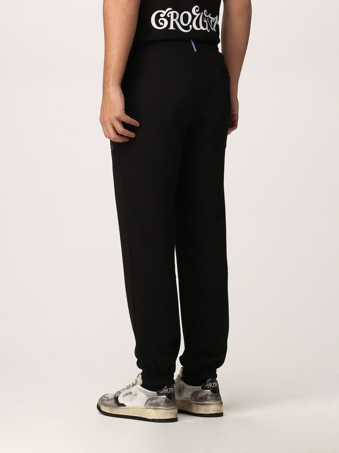 Pants Mcq: McQ jogging pants with embroidered logo black 3