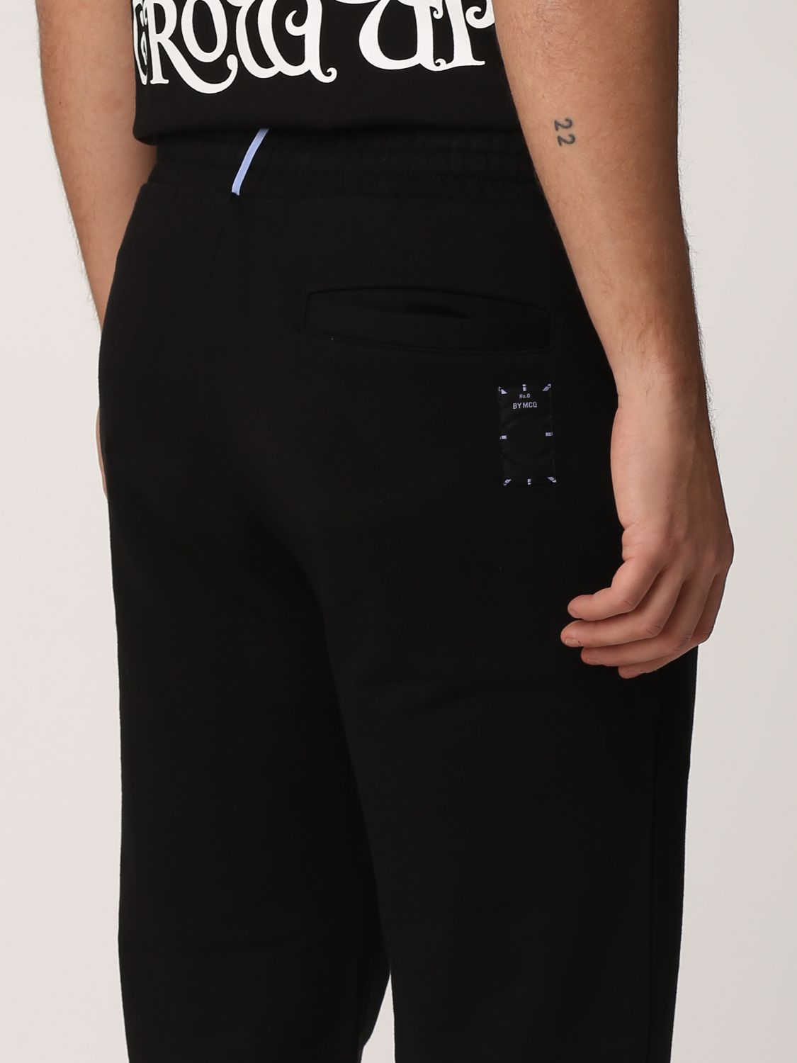 Pants Mcq: McQ jogging pants with embroidered logo black 5