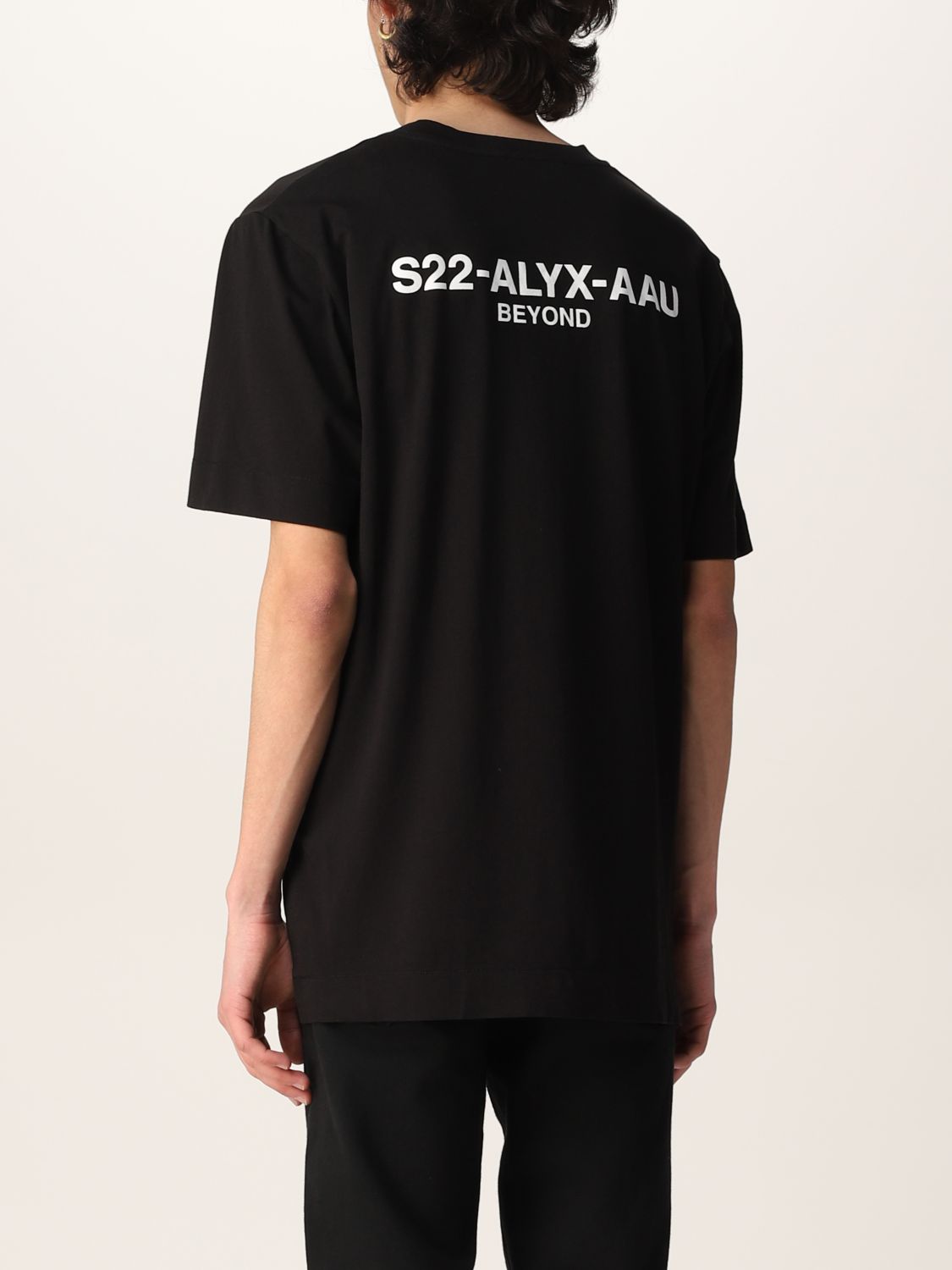 ALYX: cotton T-shirt - Black | Alyx t-shirt AAUTS0260FA01 online on ...