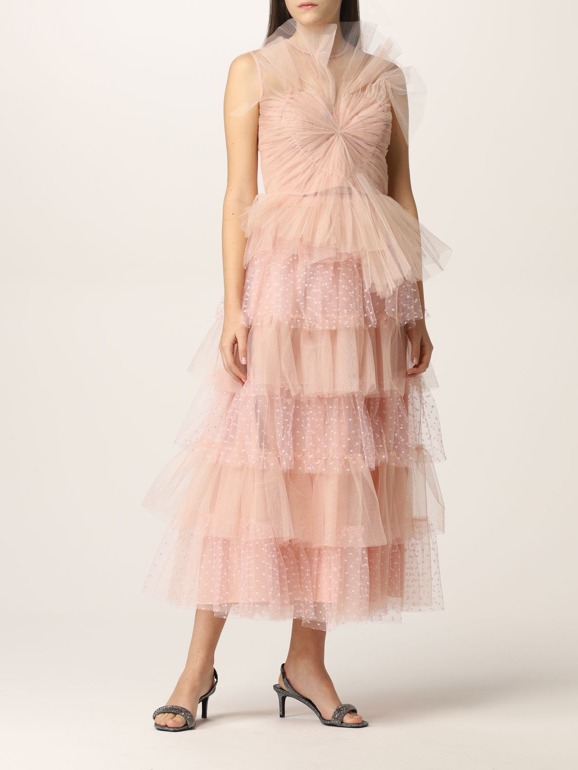 red valentino tulle top