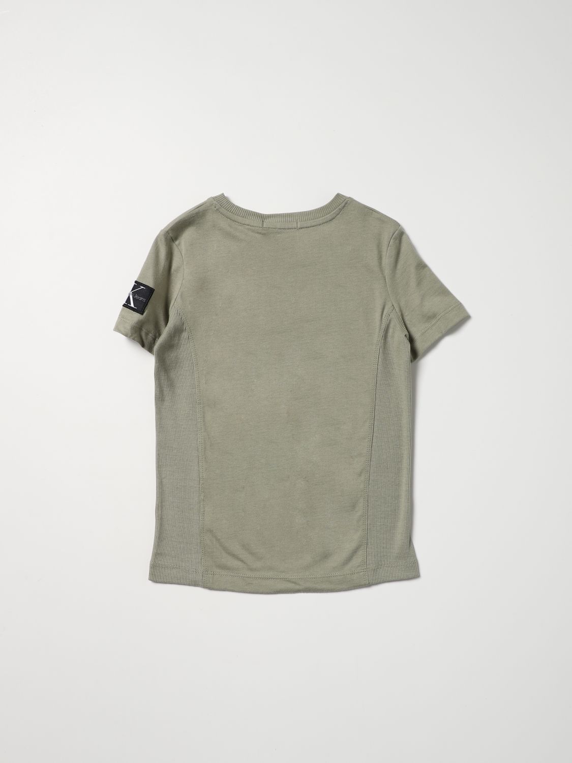 T-shirt Calvin Klein: T-shirt Calvin Klein con logo beige 2