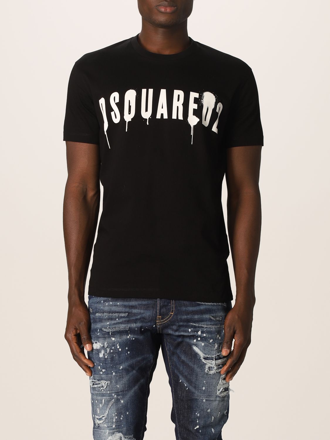 DSQUARED2: Cool T-shirt with logo - Black | Dsquared2 t-shirt ...