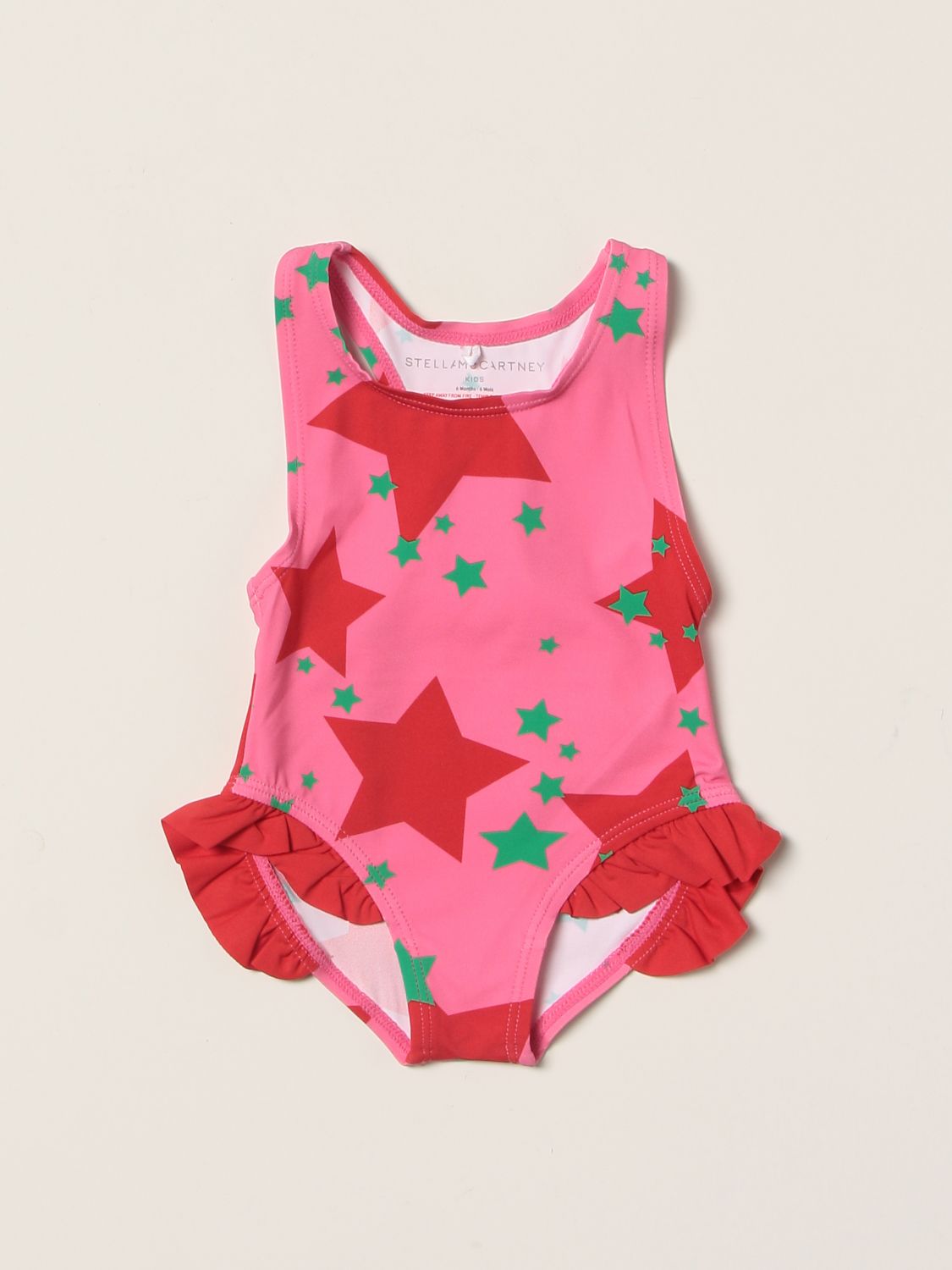 Swimsuit Stella Mccartney: Stella McCartney one-piece swimsuit with star print pink 1