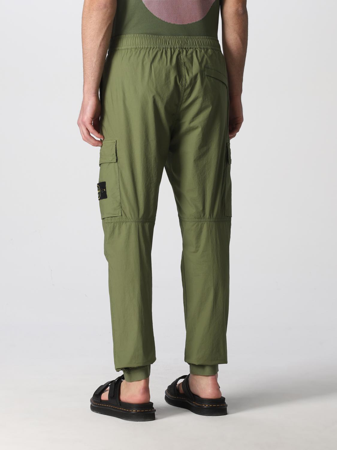 stone island slim cargo trousers