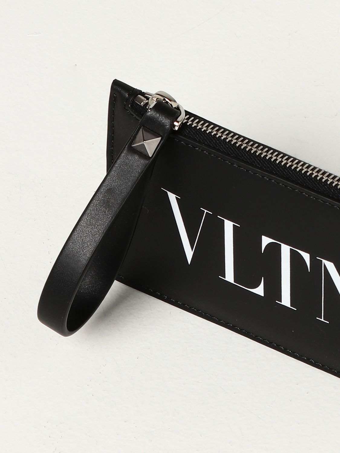 Wallet Valentino Garavani: Valentino Garavani cardholder with VLTN logo black 3